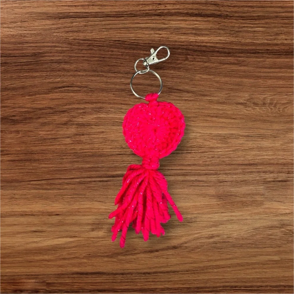 5/$25 Chic Pink Tassel Key Holder